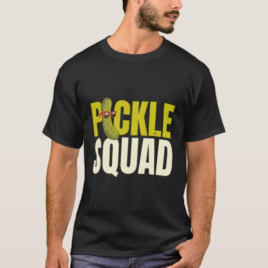 Pickle Squad Komkommer Vegan Pickle Squad T-shirt (Voorkant)