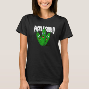 Pickle Squad Unieke Schattige Dill Pickle Vegan T-shirt