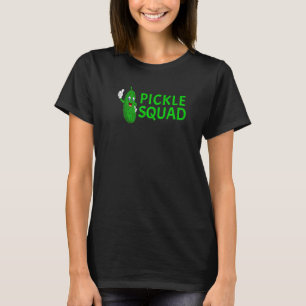 Pickle Squad Unieke Schattige Dill Pickle Vegan T-shirt