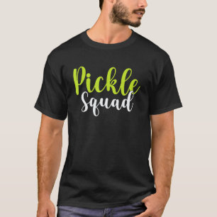 Pickle Squad Vegan Squad Komkommer Inmaak  Quote W T-shirt