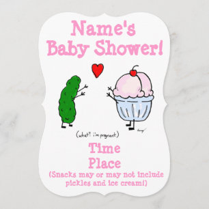 Pickle verliest Ice Cream Baby shower uitnodigen Kaart