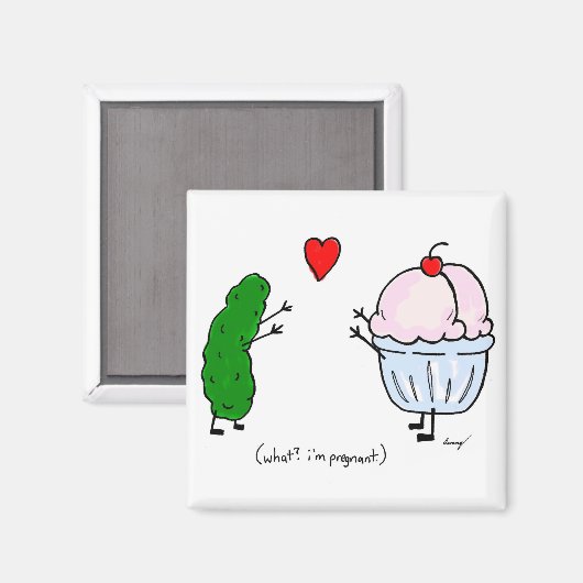 Pickle verliest Ice Cream Magnet (Voorkant / Achterkant)