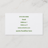 Pickle Visitekaartje (Achterkant)