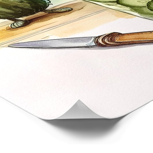 Pickle Wall Art Keuken Decor Scared Pickle Gesnede Poster (Hoek)