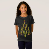 Pickle Xmas Tree Gift Santa Hat Pickle Fruit Chris T-shirt (Voorkant volledig)