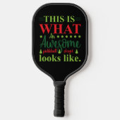 Pickle ziet eruit als leuke sport Accessoires Pickleball Paddle (Achterkant)