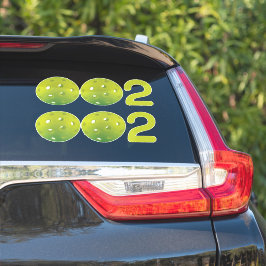 Pickleball 002 groen 2 in 1 sticker