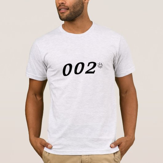 Pickleball 002 Zero Zero Two Secret Agent T-shirt (Voorkant)