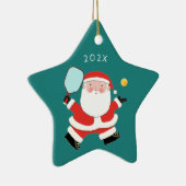 Pickleball 2022 Kerstcadeau Keramisch Ornament (Rechts)