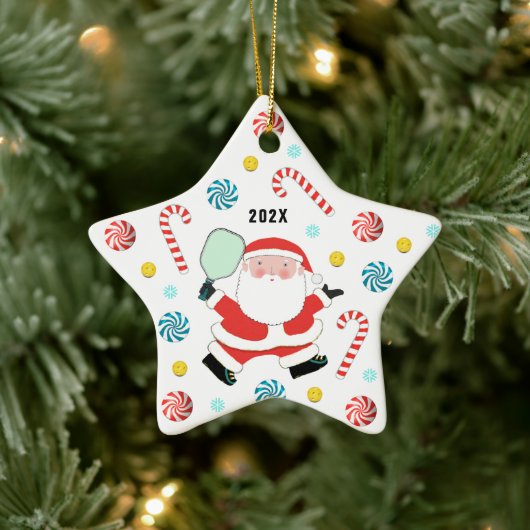 Pickleball 2023 Aandenken Keramisch Ornament (Boom)