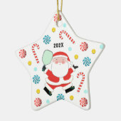 Pickleball 2023 Aandenken Keramisch Ornament (Links)