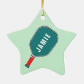 Pickleball 2023 Aandenken Keramisch Ornament (Achterkant)