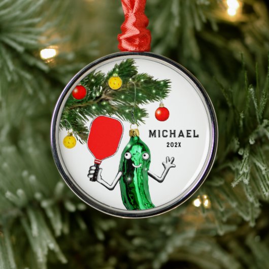Pickleball 2024 Collectible Metalen Ornament (Boom)
