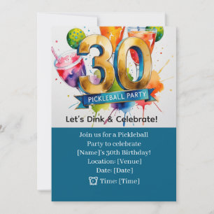 Pickleball 30ste verjaardag kaart