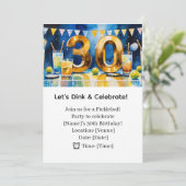 Pickleball 30ste verjaardag kaart (Staand voorkant)