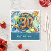 Pickleball 30ste verjaardag servet (Insitu)