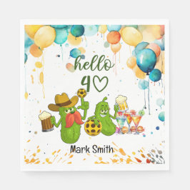 Pickleball 40e verjaardag servet