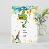 Pickleball 40th Verjaardag Save the Date Kaart (Staand voorkant)