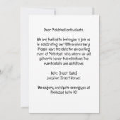 Pickleball 40th Verjaardag Save the Date Kaart (Achterkant)