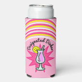 Pickleball aangeduid als Dinker Pink Margarita Seltzer Blikjeskoeler (Seltzer Achterkant)