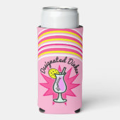 Pickleball aangeduid als Dinker Pink Margarita Seltzer Blikjeskoeler (Seltzer Voorkant)