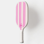Pickleball Aangepaste Naam Initiaal Roze Pickleball Paddle (Links)
