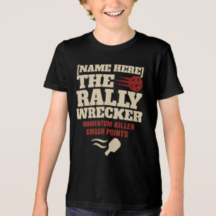 Pickleball Aangepaste Naam The Rally Wrecker Tri-Blend Shirt