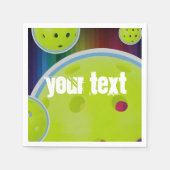 Pickleball Aanpassen aanpasbaar pakbon Servet (Voorkant)