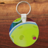 Pickleball Aanpassen aanpasbaar pakbon Sleutelhanger (Voorkant)