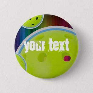 Pickleball Aanpassen Personaliseer Pickle Bal Pret Ronde Button 5,7 Cm