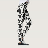 Pickleball Abstract Paddle Court Style Leggings (Rechts)