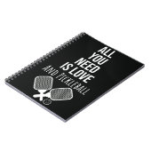 Pickleball Accessoires Geschenken Ideeën Grappig N Notitieboek (Linkerzijde)
