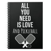 Pickleball Accessoires Geschenken Ideeën Grappig N Notitieboek (Voorkant)