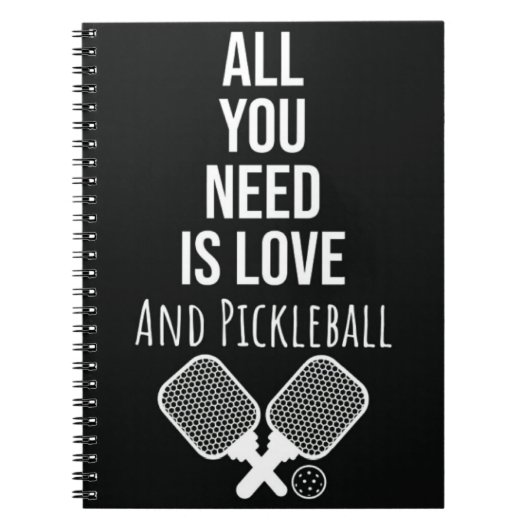 Pickleball Accessoires Geschenken Ideeën Grappig N Notitieboek (Voorkant)