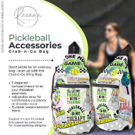 Pickleball Accessories Grab-n-Go Sling Bag
