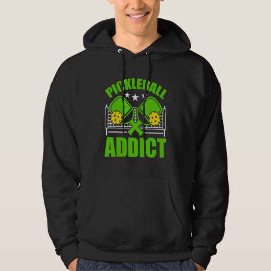 Pickleball Addict Cool pickleball player Hoodie (Voorkant)
