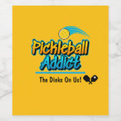 Pickleball Addict: de drankjes op ons! Wijnetiket Wijn Etiket (Enkel label)