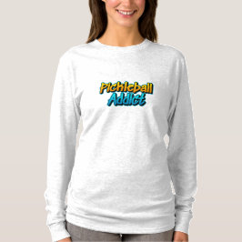 Pickleball Addict met lange mouw T-shirt