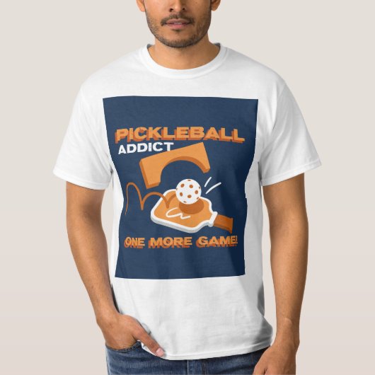 Pickleball Addict T-shirt (Voorkant)