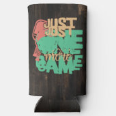 Pickleball Addiction: Nog een spel grinnikt Seltzer Blikjeskoeler (Achterkant)