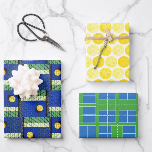 Pickleball afspelen totdat de straten blauw zijn inpakpapier vel (Voorkant)