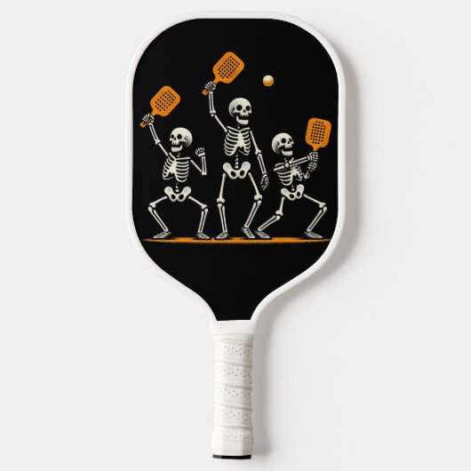 Pickleball Afterlife – Skeletons Serve Sass Paddle (Achterkant)