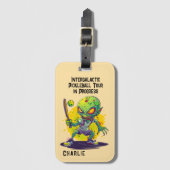 Pickleball Alien Bagagelabel (Voorkant (verticaal))