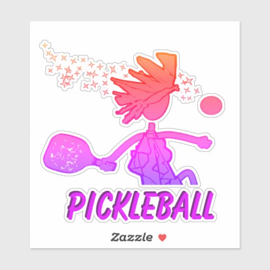 Pickleball als blauw - Eigen vinylsticker Sticker (Vel)
