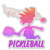 Pickleball als blauw - Eigen vinylsticker Sticker (Voorkant)