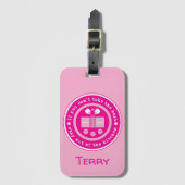 Pickleball: als je de aangepaste tekst voor warmte bagagelabel (Voorkant (verticaal))