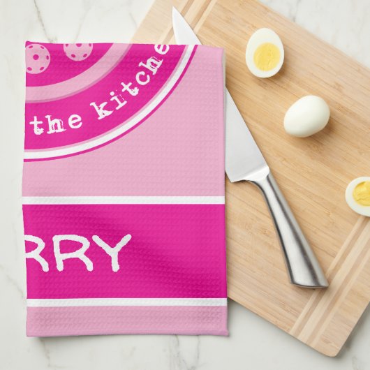 Pickleball: als je de aangepaste tekst voor warmte theedoek (Quarter Fold)