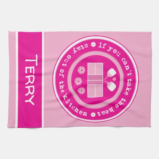 Pickleball: als je de aangepaste tekst voor warmte theedoek (Horizontaal)