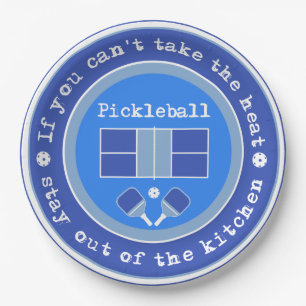 Pickleball: Als je de hitte niet kunt nemen/bleek Papieren Bordje