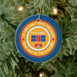 Pickleball: als je de hitte niet kunt nemen.... keramisch ornament